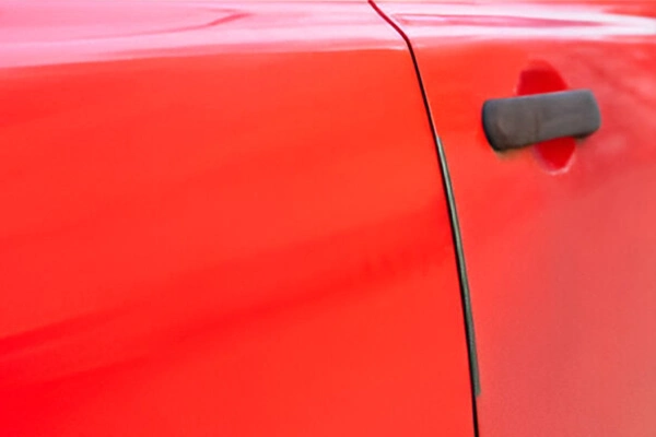 Panel after paintless dent removal